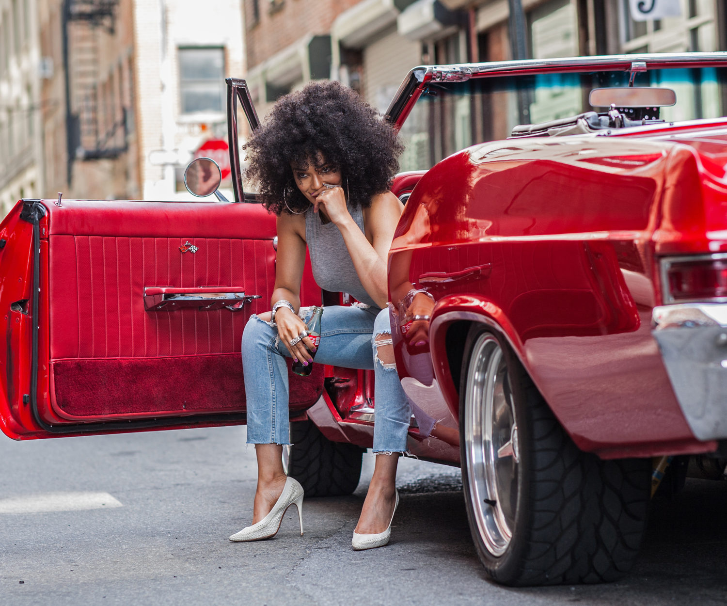 Pearl Thusi.. Captured in Brooklyn, NY