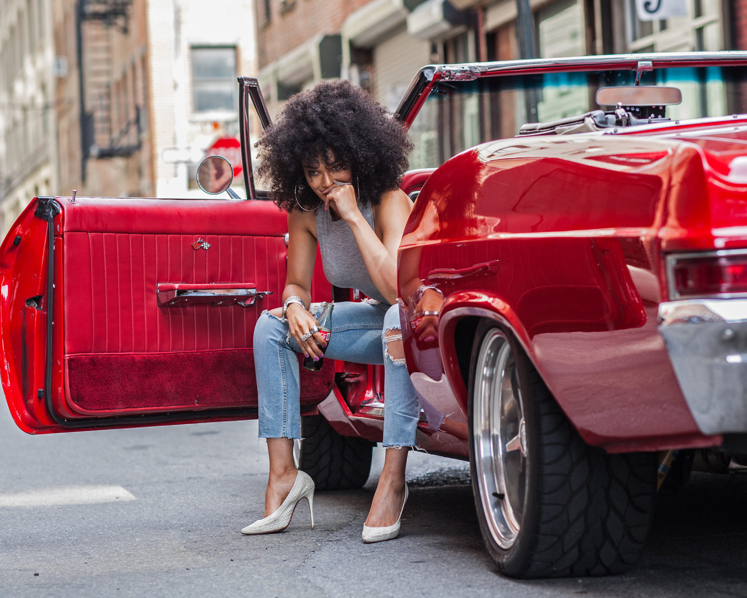 Pearl Thusi.. Captured in Brooklyn, NY