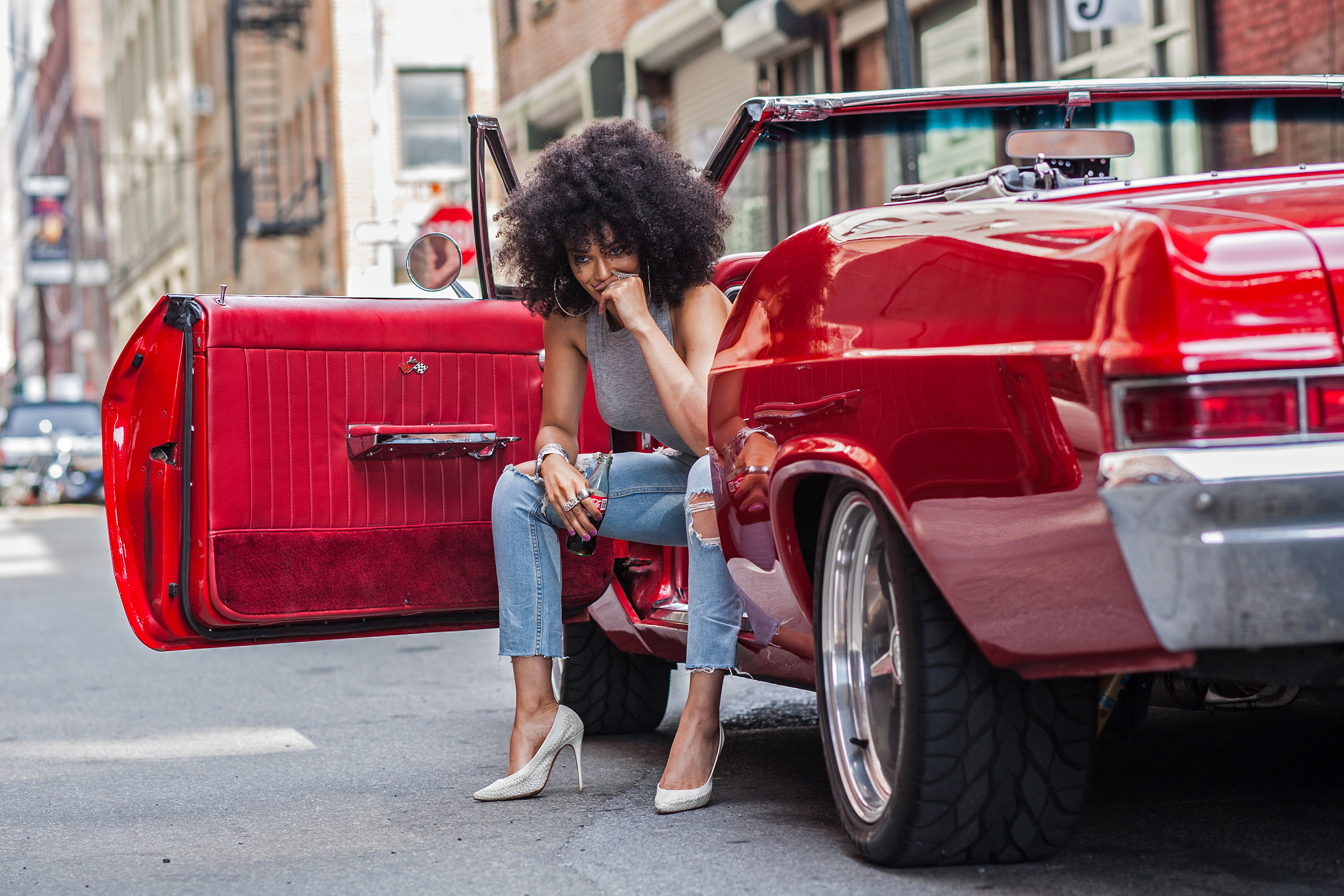 Pearl Thusi.. Captured in Brooklyn, NY